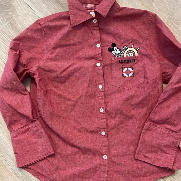 Vintage Disney Mickey Button Up Shirt - Picture 1 of 5